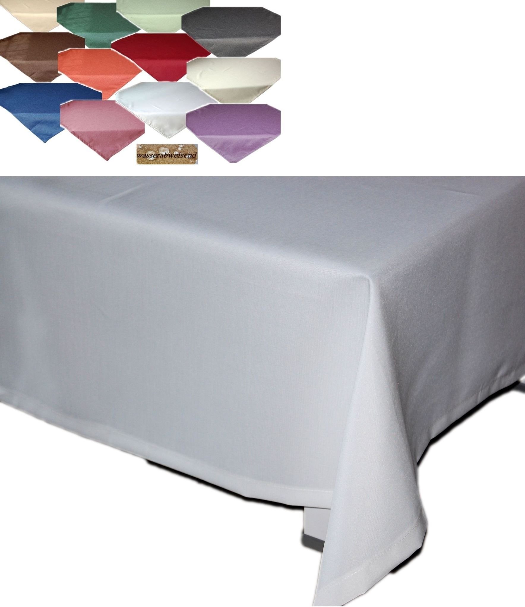 Texpot Gartentischdecken nappe jardin 110x110 gris aspect lin