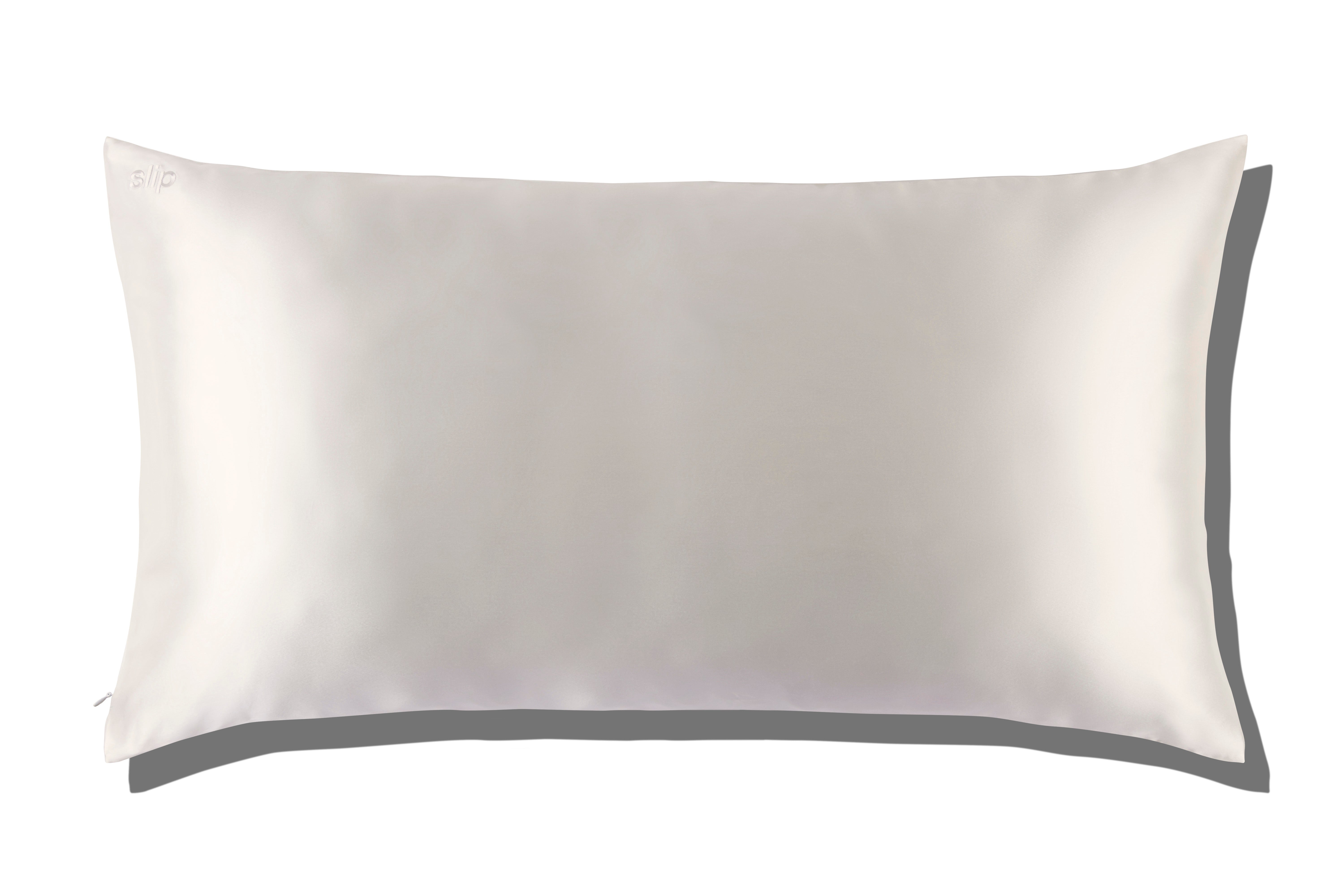 Slip King Zippered White taie d'oreiller 51x91 cm blanc zip