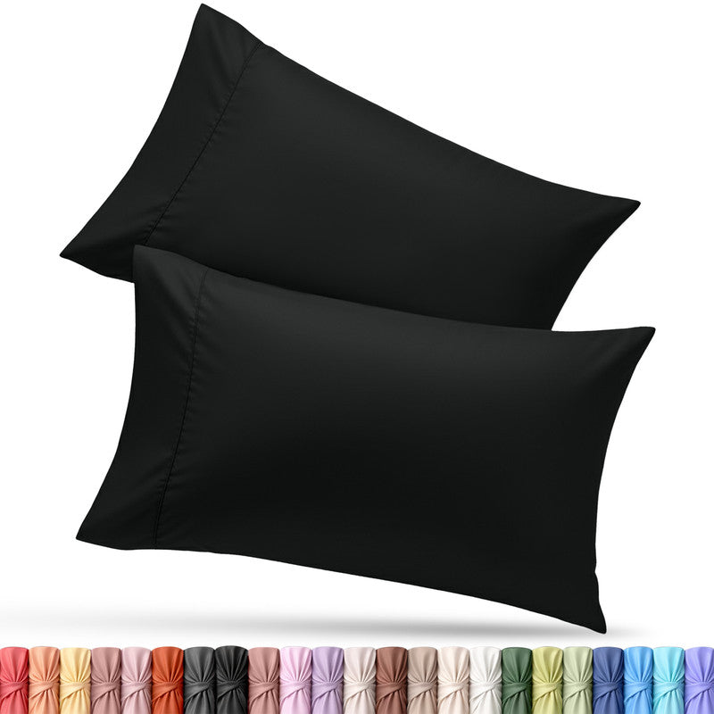 Utopia Bedding Microfiber Taie d’oreiller Queen Blanc Lot 2 microfibre