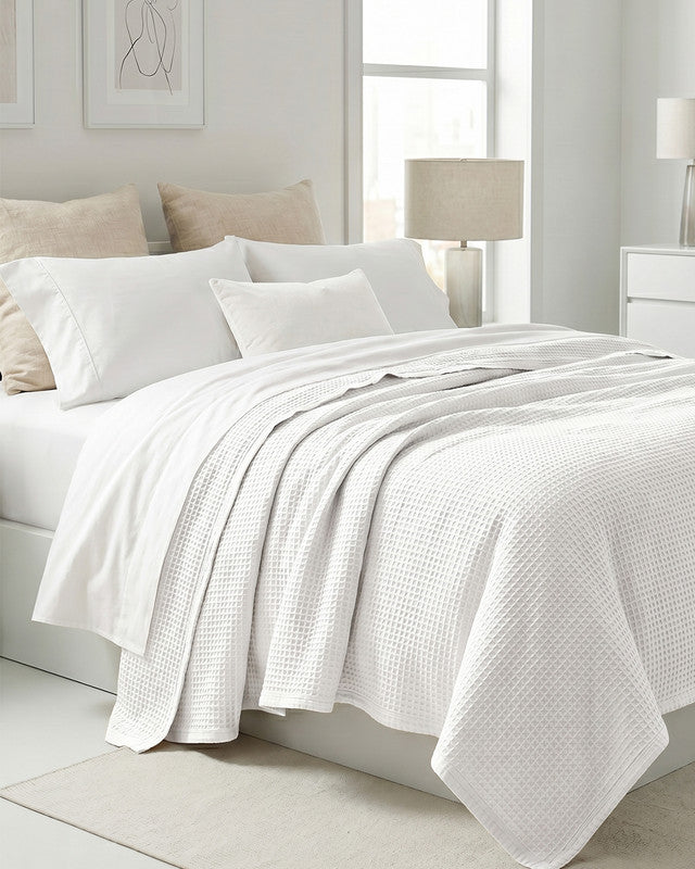 Utopia Bedding Blankets couverture gaufrée Queen kaki