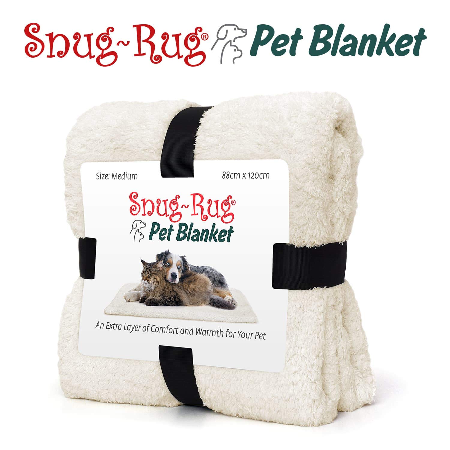 Snug Snug-Rug Sherpa Plaid animal Crème 120x88 cm