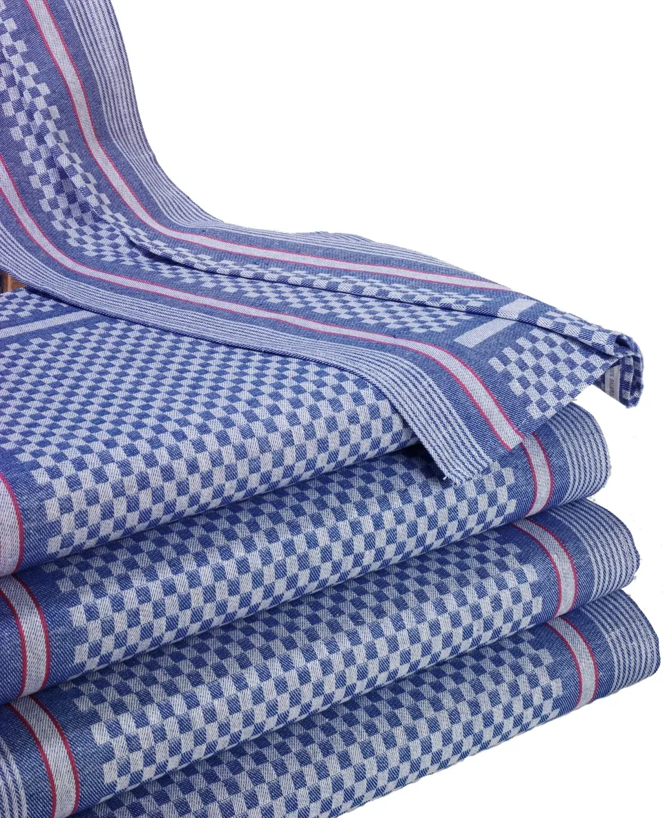 TEXPOT Geschirrtücher Torchon 50x100 coton bleu lot 5