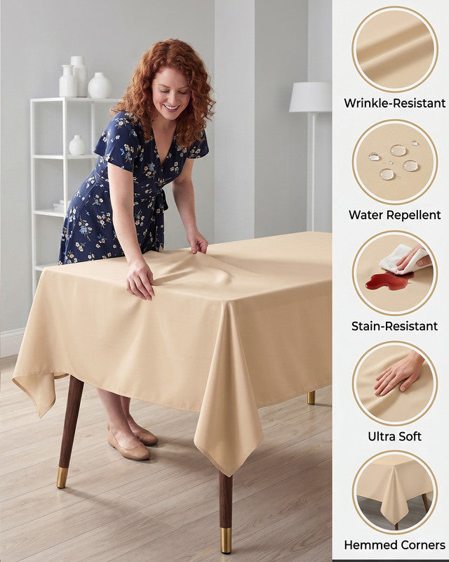 Utopia Bedding Table Linen nappe polyester blanc 60x84