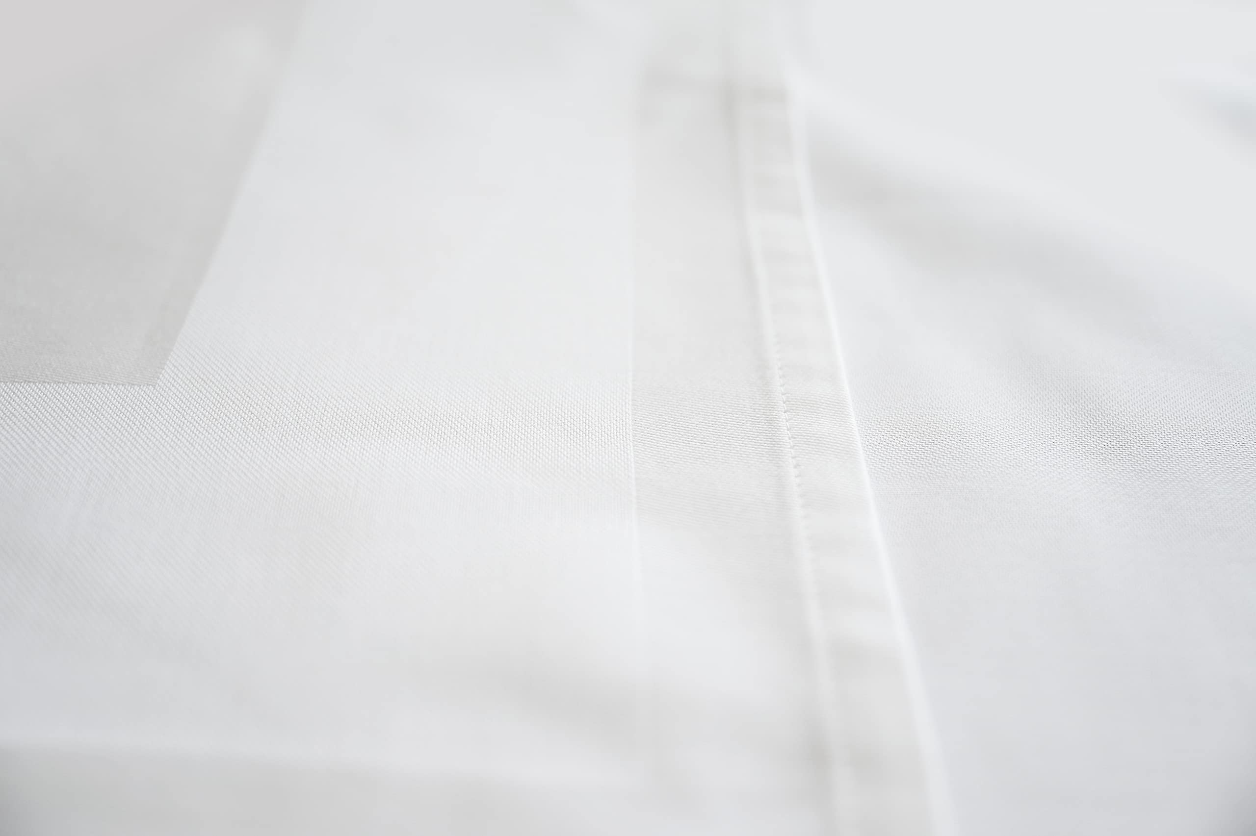 Texpot Tischdecken Nappe Coton Blanc 80x80 Bord Satin