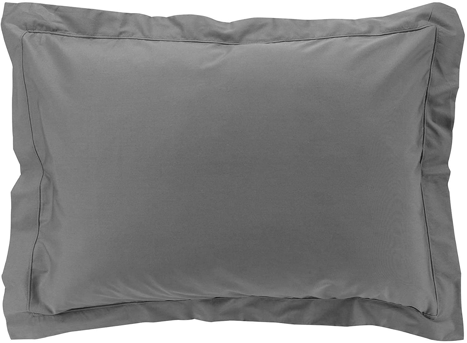 Promo Linge Taies d'oreiller Percale Anthracite 50x70 Lot 2