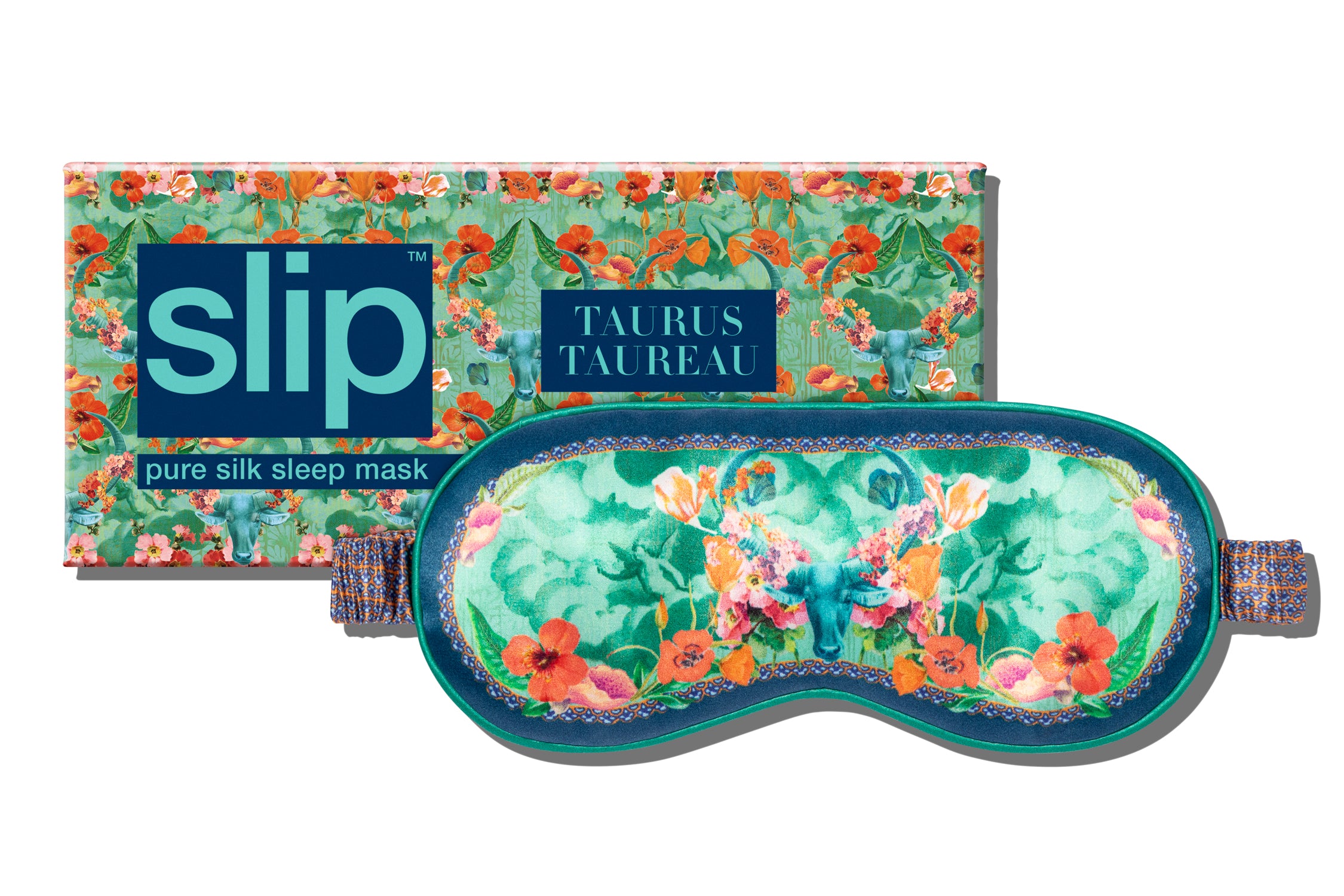 Slip Zodiac Taurus masque sommeil soie signe taureau