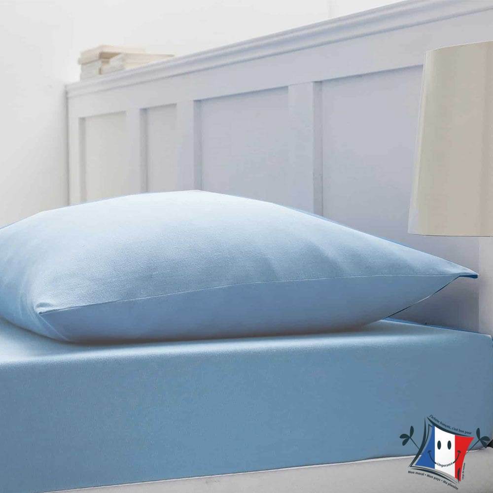 Lingorama drap-housse extensible jersey coton blanc 80x190