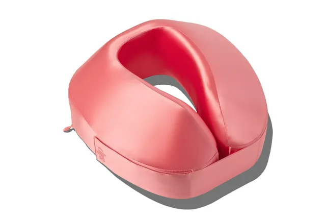 Slip Jet Setter Travel Pillow oreiller voyage Blush soie