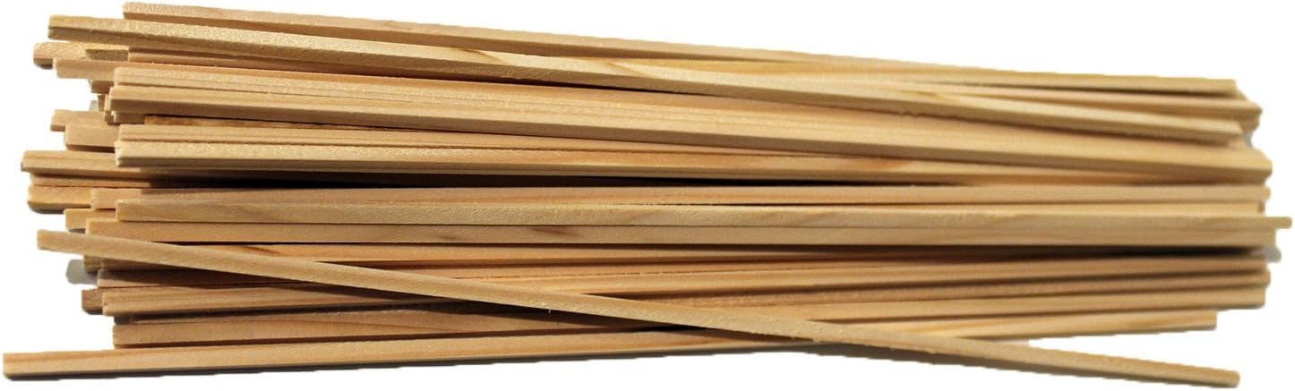 TEXPOT Deko lot 100 bâtonnets barbe à papa 30cm bois