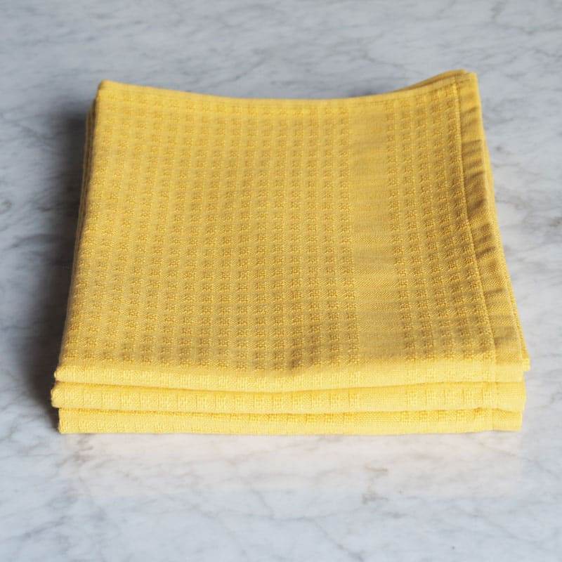 Lingorama Cuisine Gaufrex torchon coton uni 50x80 lot 6