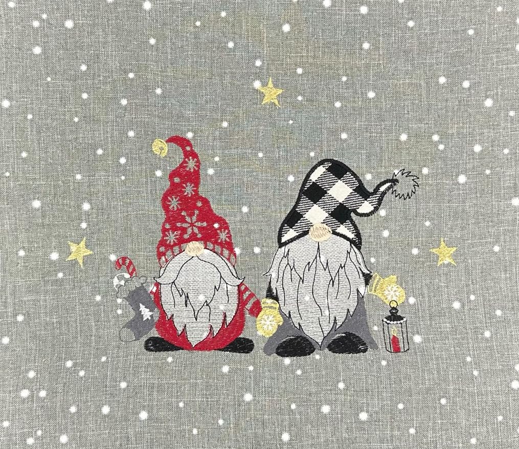 Texpot Kissenhüllen housse coussin 40x40 gris clair Noël