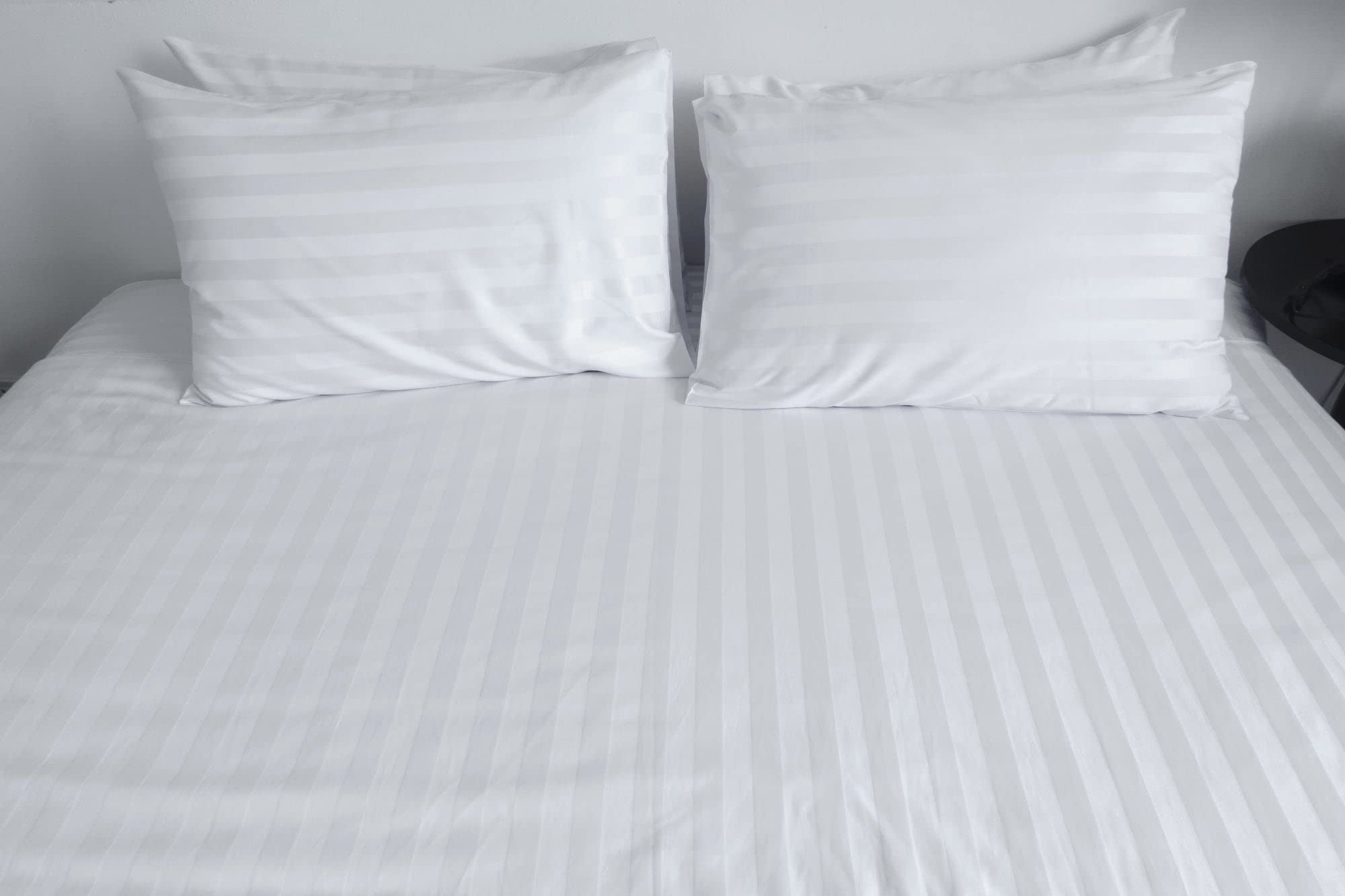 TEXPOT Bettwäsche parure de lit coton blanc 135x200 rayures