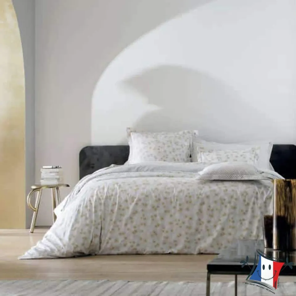 Lingorama Marguerite housse couette 280x240 satin céladon