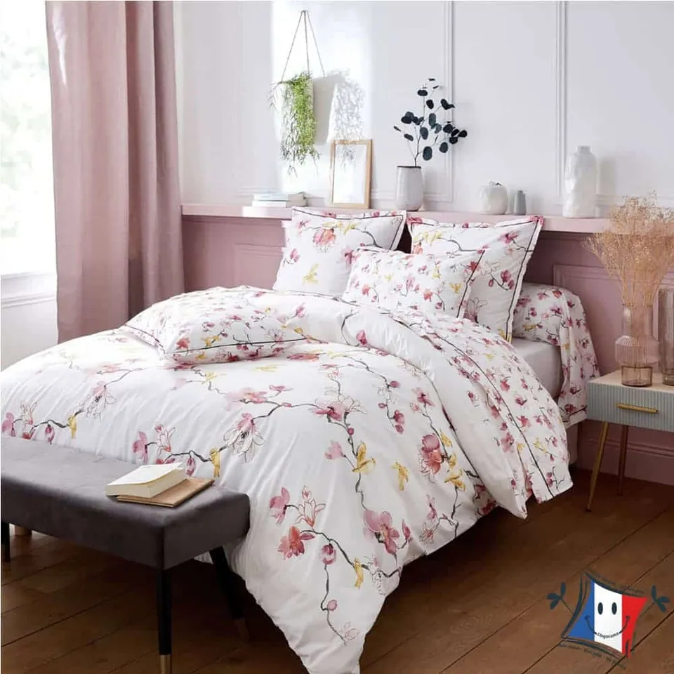 Lingorama Linge de lit drap plat percale Elisa Tradilinge