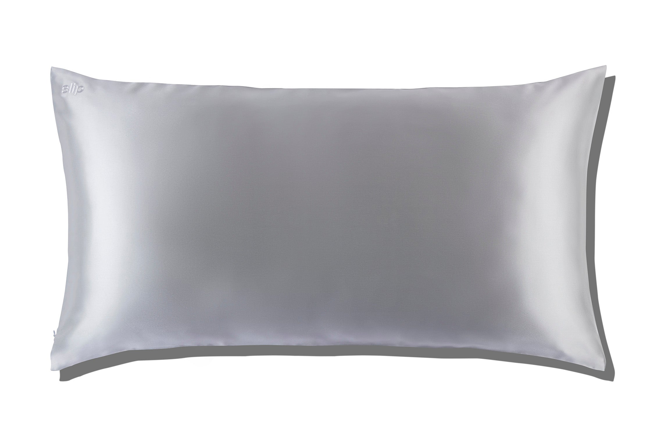 Slip King taie d'oreiller soie argent 51x91 cm