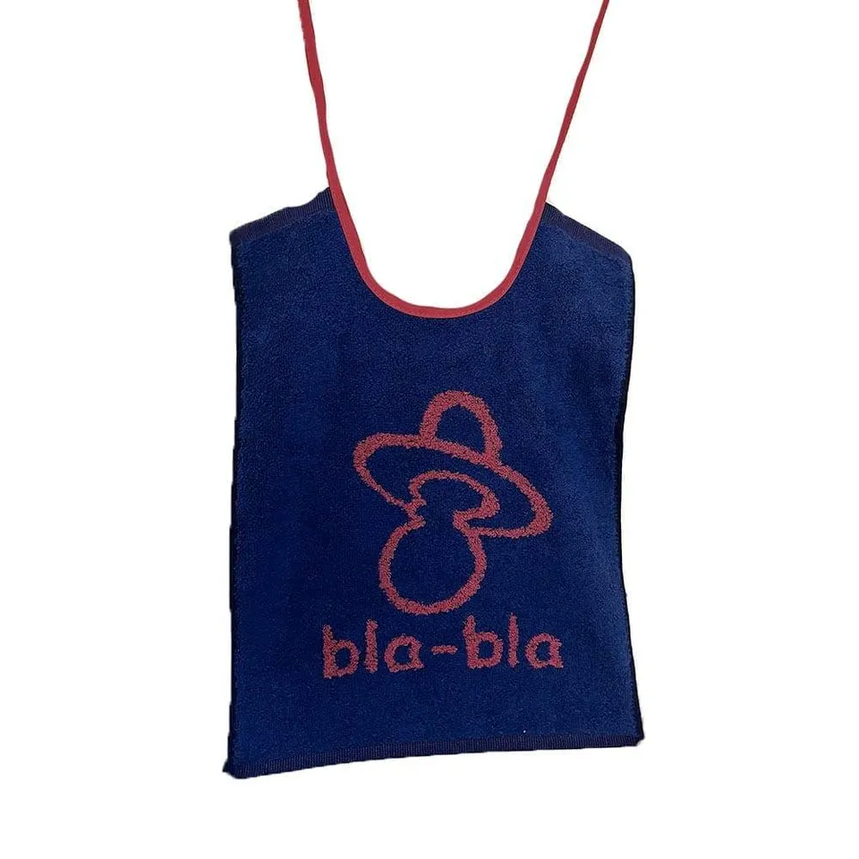 Lingorama Bla-Bla bavoir bébé 33x40 éponge rose