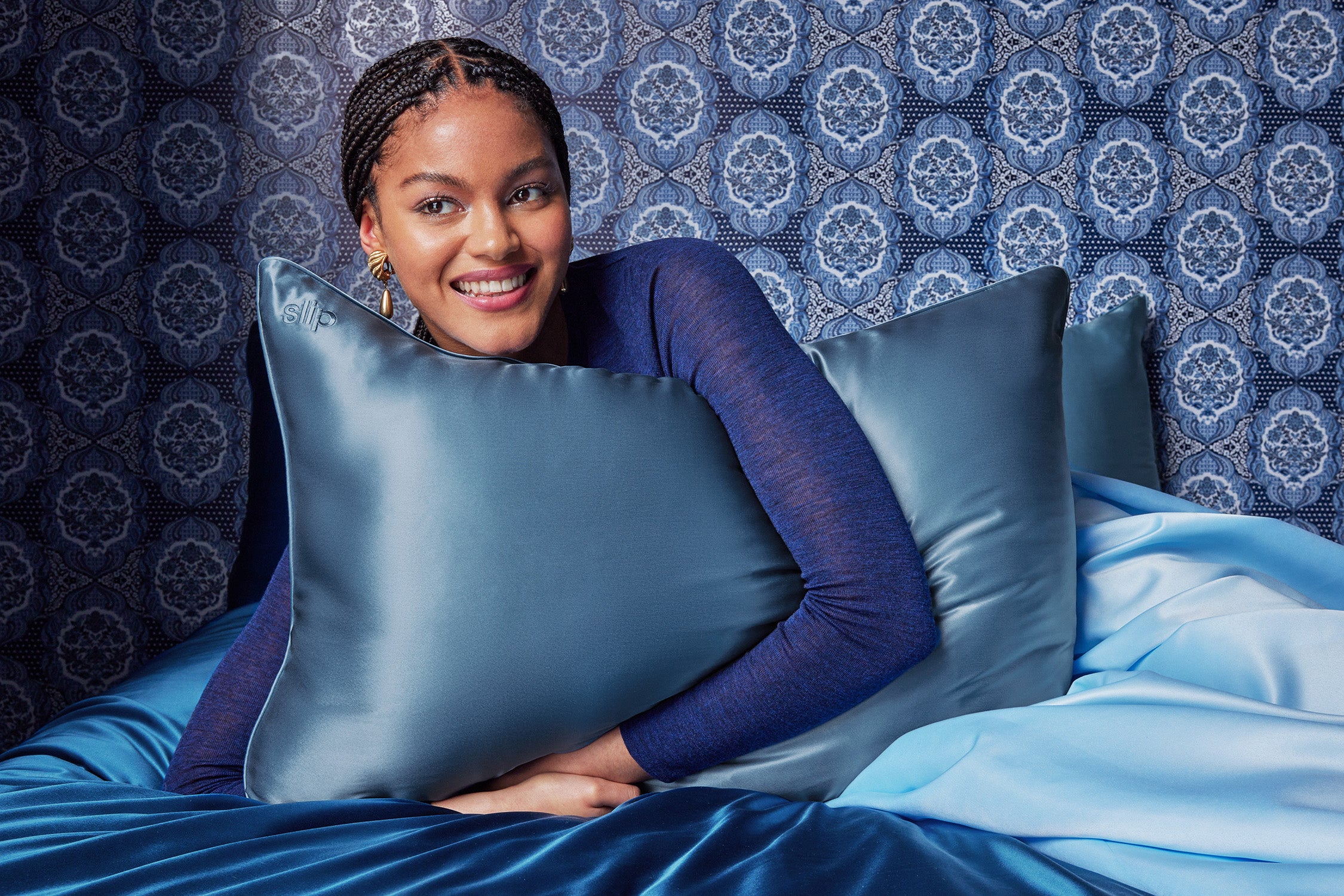 Slip Queen Zippered Pillowcase taie oreiller soie Bay 51x76
