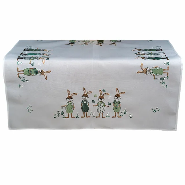 TEXPOT Tischdecken nappe 85 x 85 cm lapin Pâques polyester