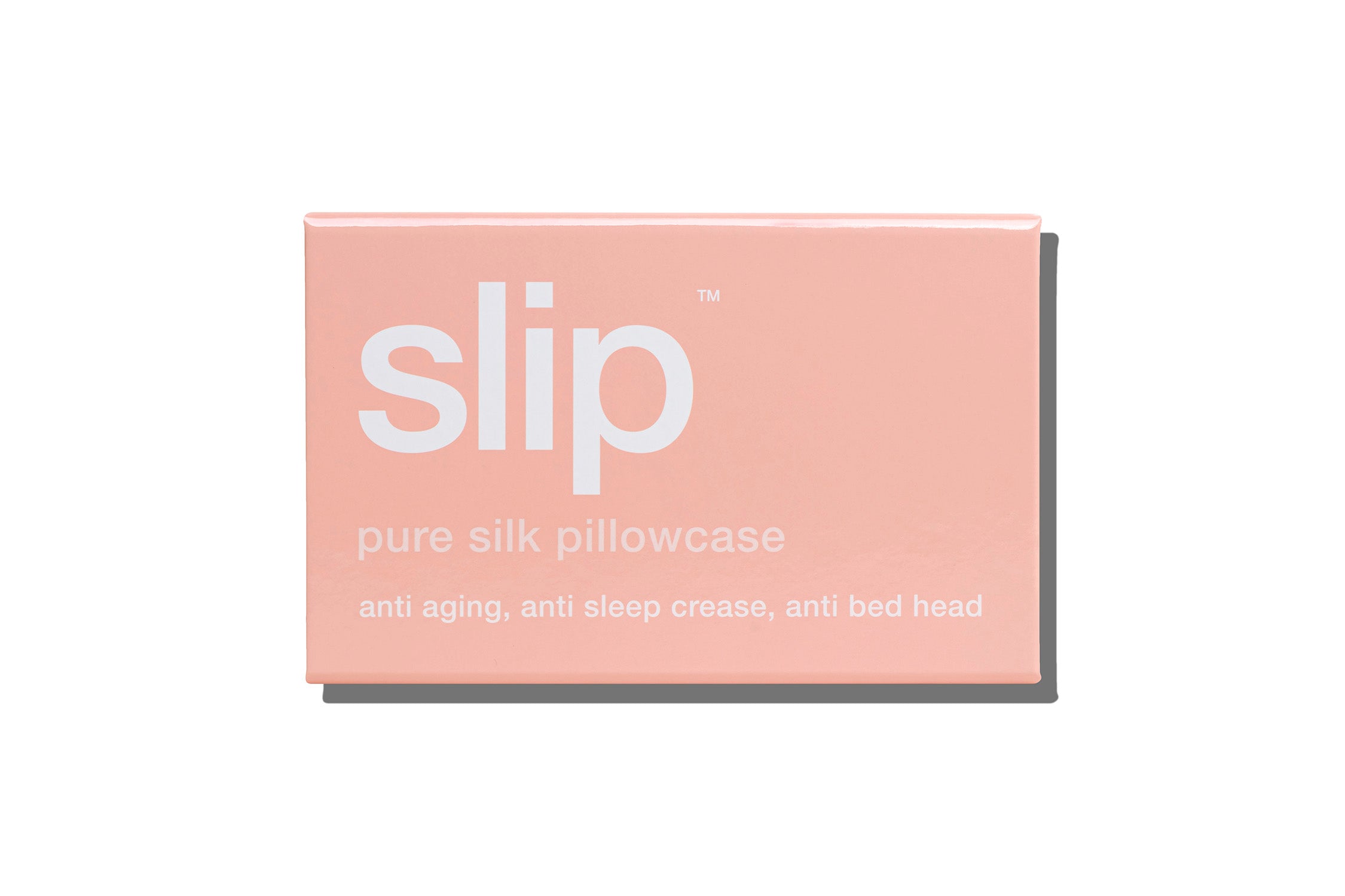 Slip Queen Zippered Pillowcase taie oreiller soie rose 51x76