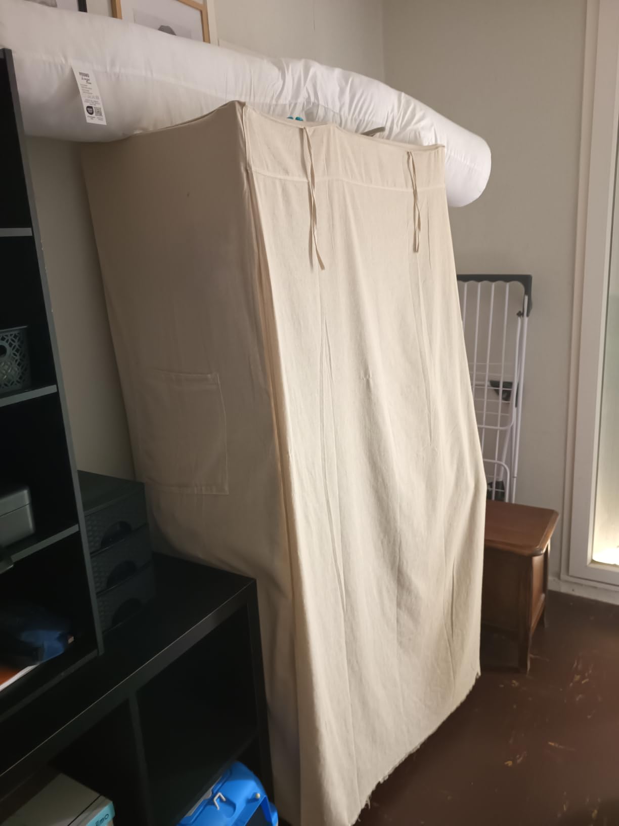 Promo Linge Traversins Polochon Blanc 140 cm polyester