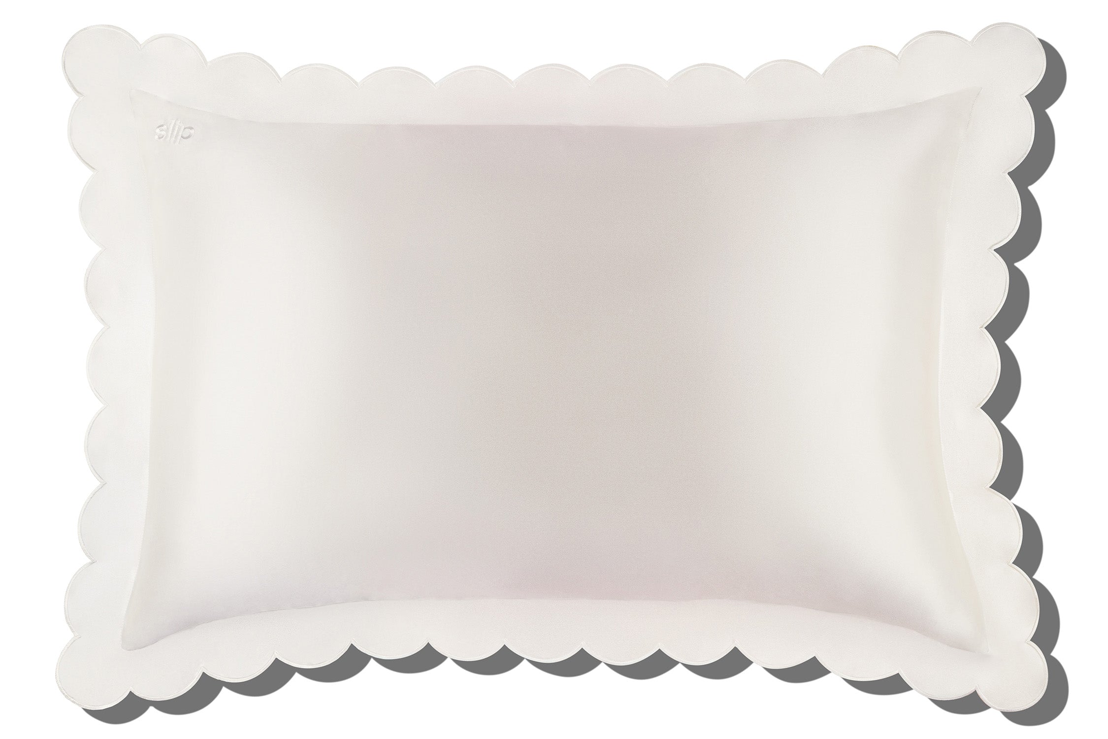 Slip Queen Zippered Taie d'oreiller Blanche 51x76cm Soie