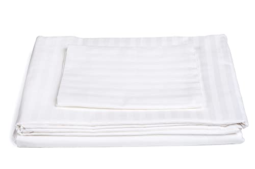 TEXPOT Bettwäsche parure de lit coton blanc 135x200 rayures