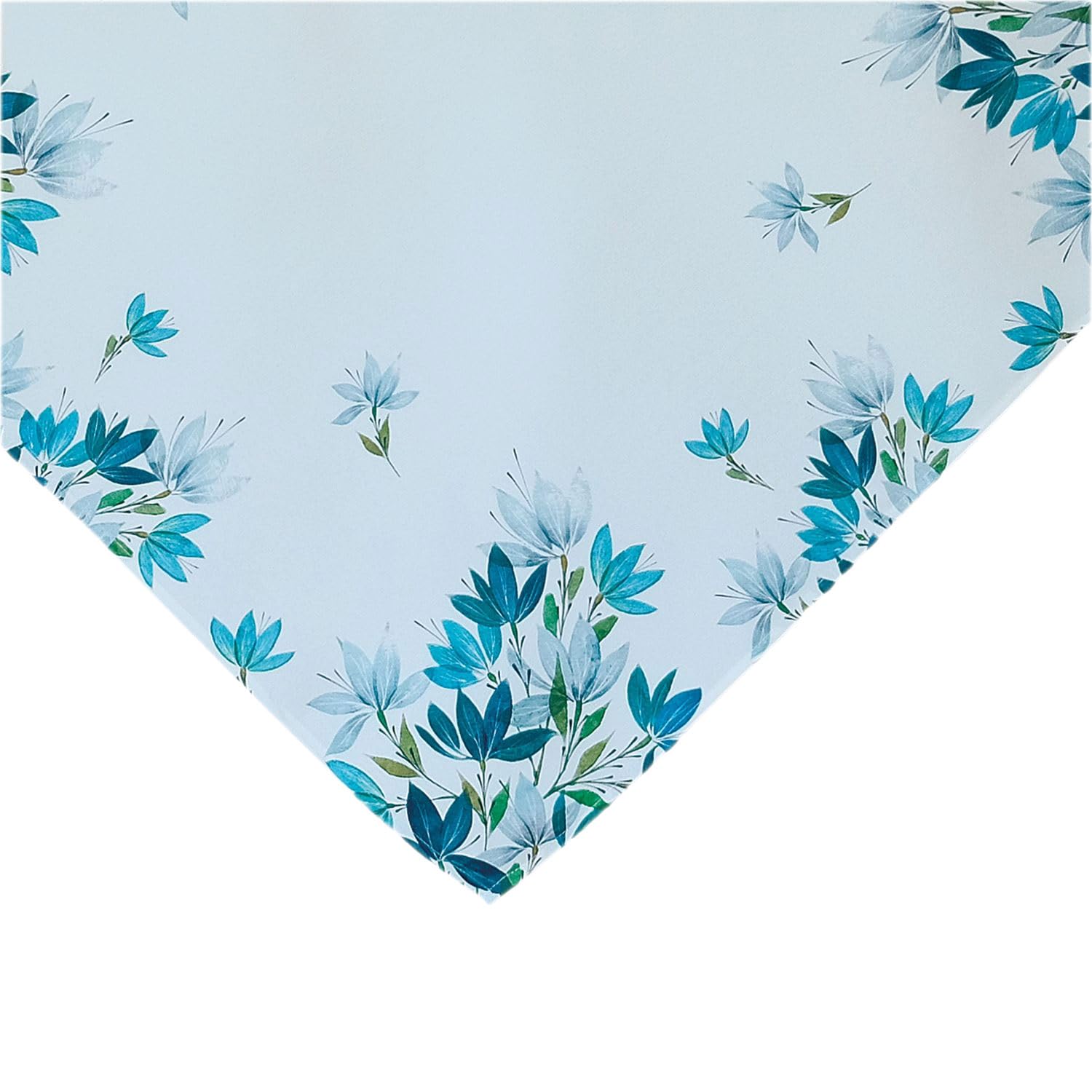 TEXPOT Tischläufer chemin de table 40x85 cm feuilles blanc