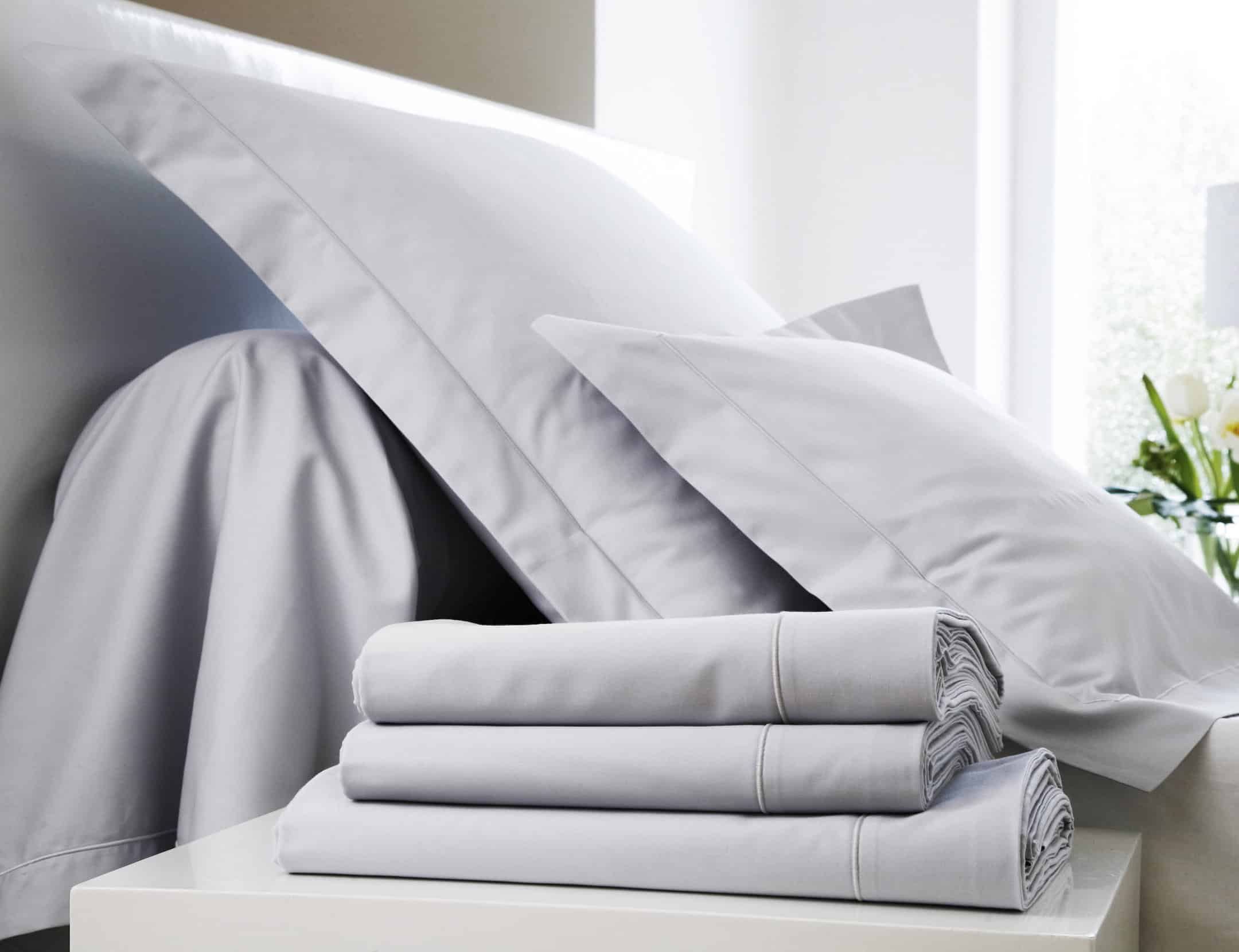 Lingorama Blanc des Vosges taie oreiller satin coton 65x65 blanc