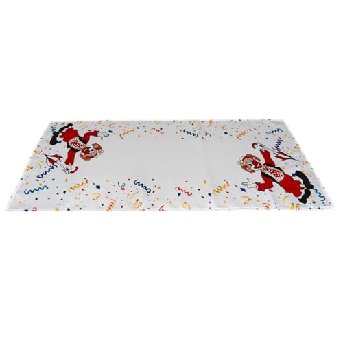 TEXPOT Tischläufer Chemin de table clown 40x90 cm blanc