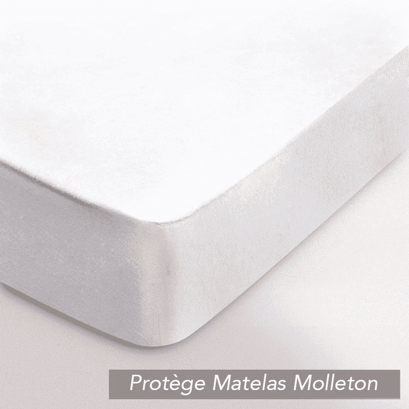 Lingorama Literie Protège matelas molleton 230g 140x190 bonnet 40cm