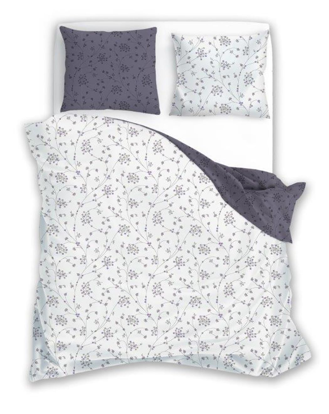TEXPOT Bettwäsche housse de couette coton fleurs 140x200
