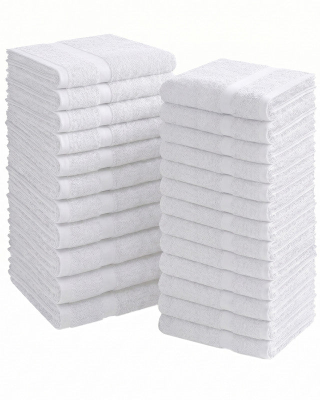 Utopia Bedding Towels Salon serviette coton blanc lot 24