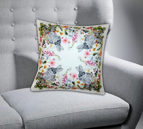 Texpot Servietten housse coussin 40x40 Pâques lapin