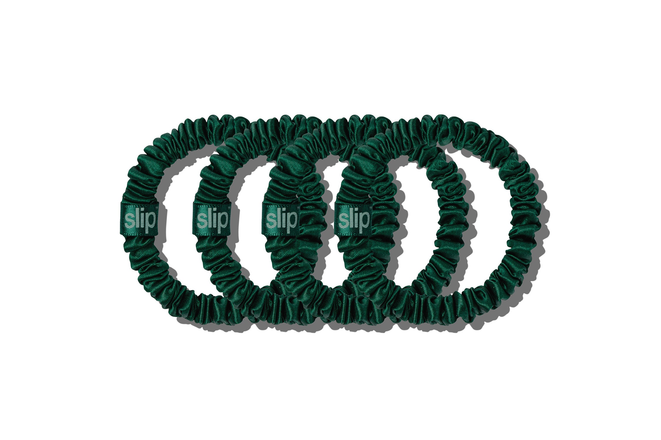 Slip Skinny Scrunchies Forest chouchou soie lot de 4