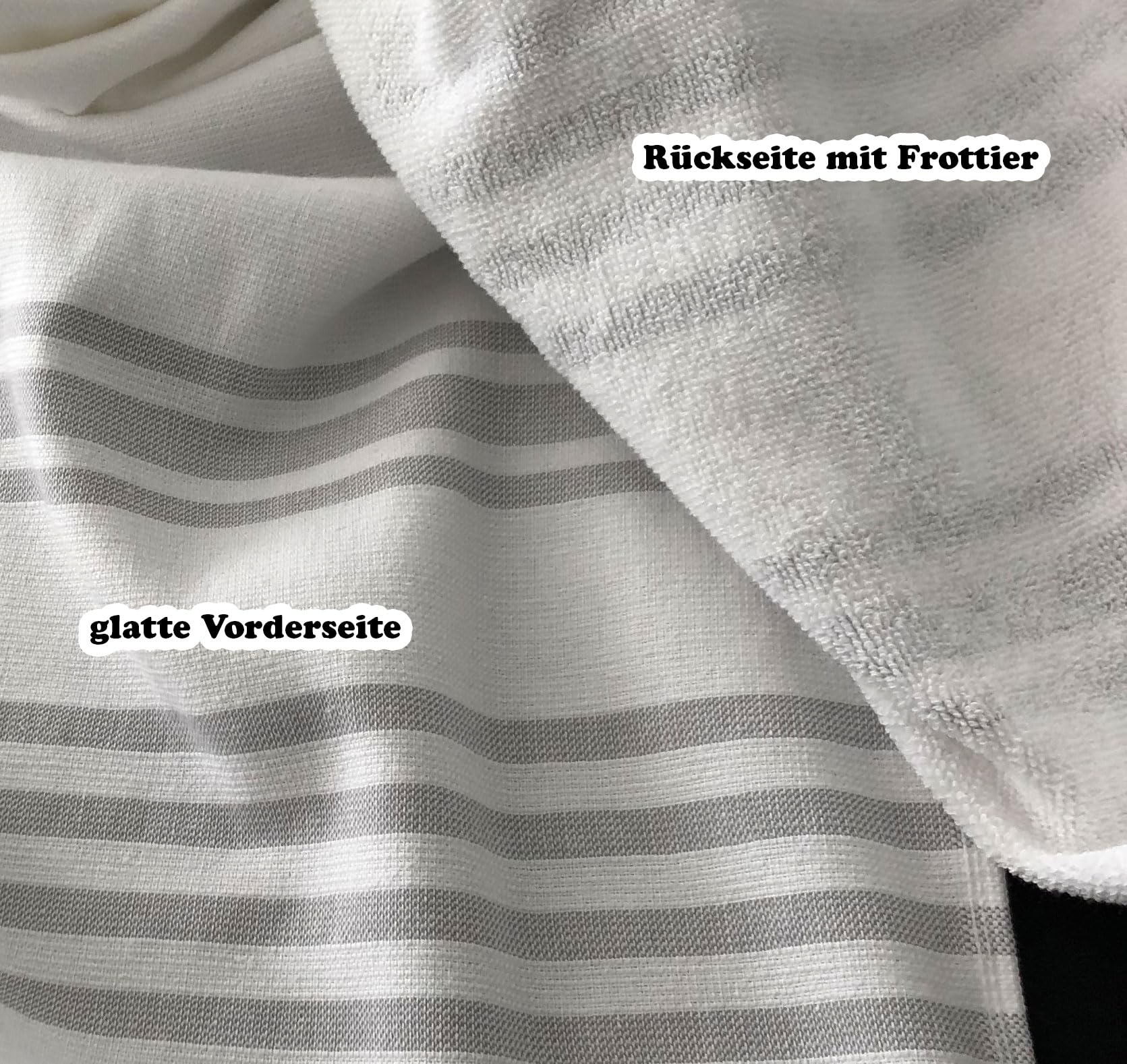 TEXPOT Badezimmer drap de sauna 70x180 cm coton gris