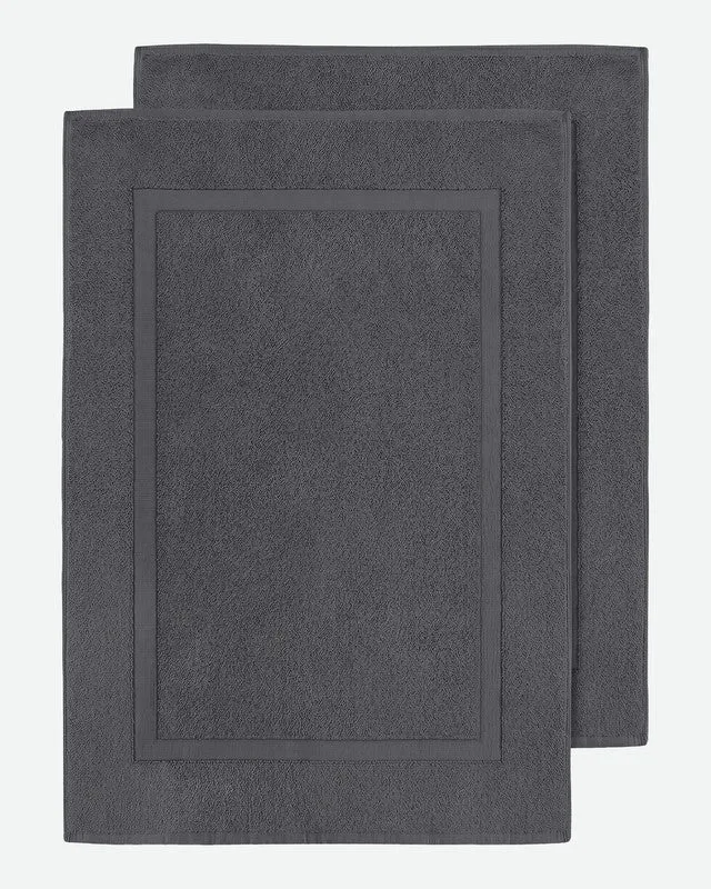 Utopia Bedding Towels Cotton Bath Mats tapis coton gris lot 2