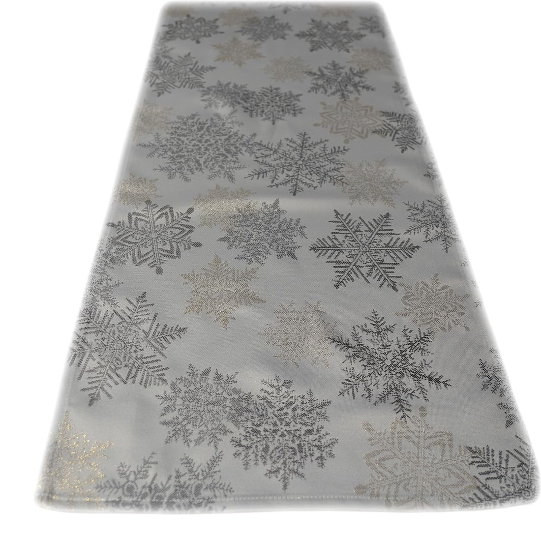 TEXPOT Tischläufer flocons dorés chemin table 90x40 cm Noël