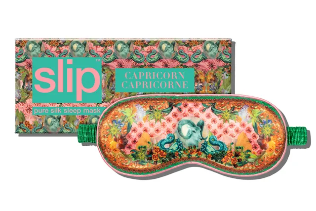 Slip Sleep Mask Masque Nuit Soie Capricorne Vert