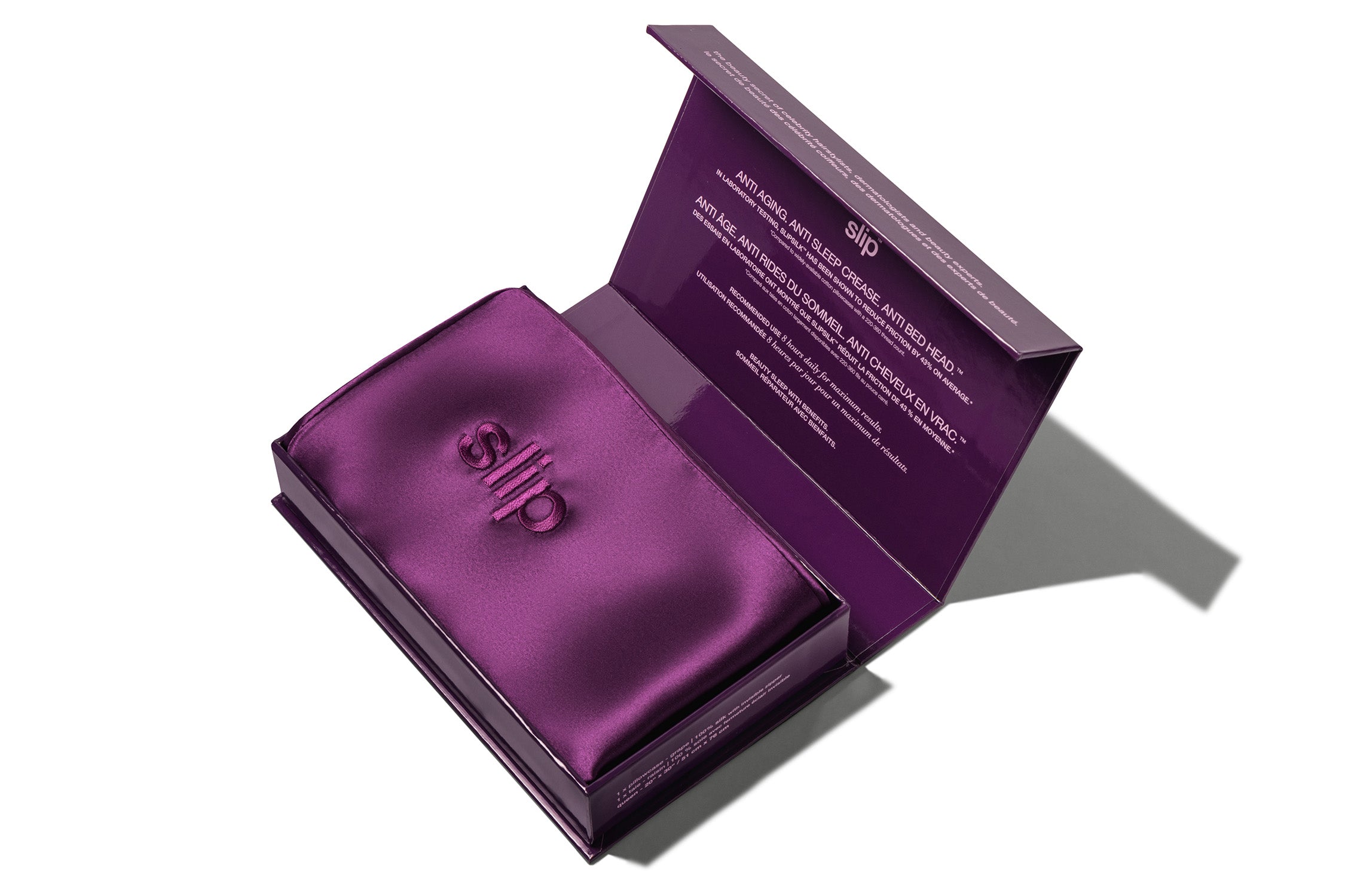 Slip Queen Zippered Pillowcase taie d'oreiller grape 51x76