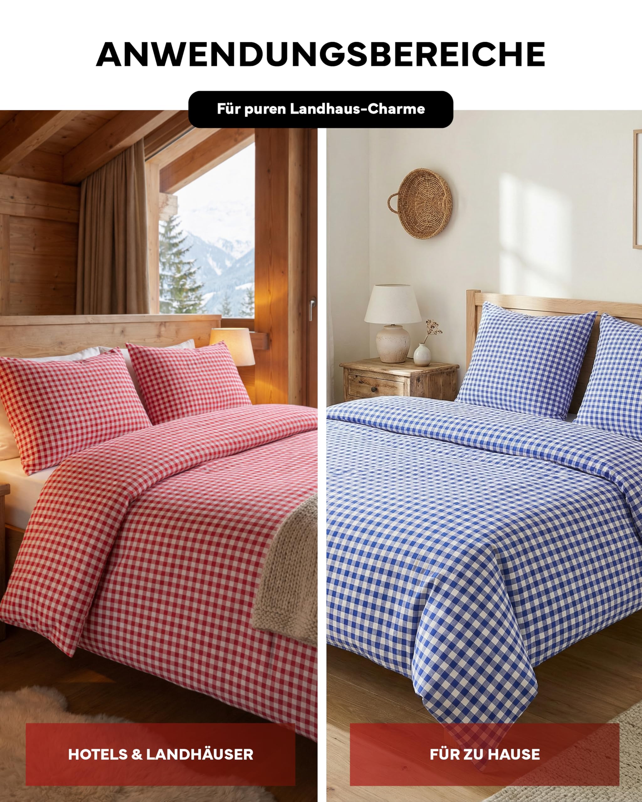 TEXPOT Kissenhüllen housse coussin 40x40 cm carreaux bleus coton