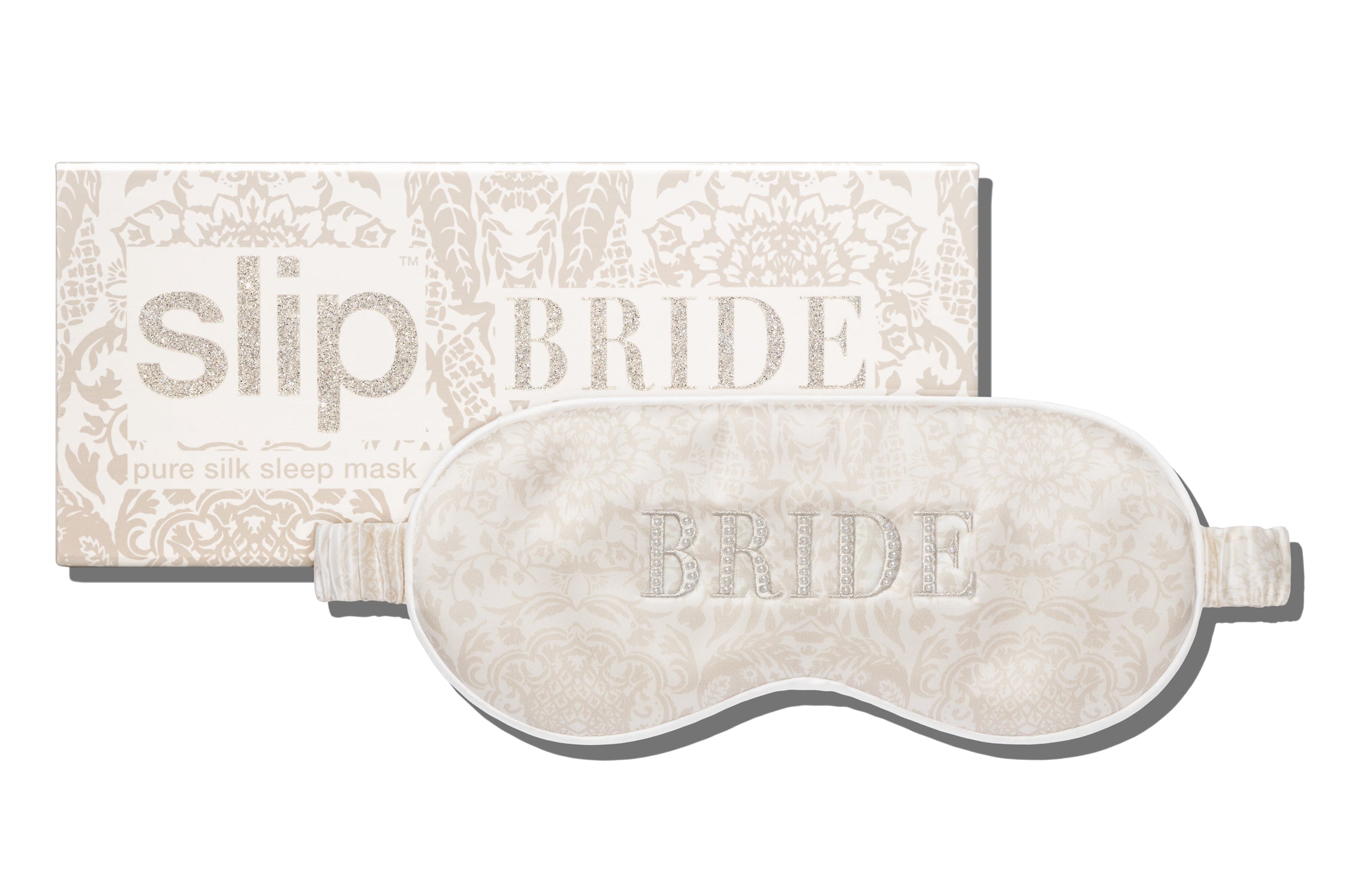 Slip Sleep Mask Masque de Nuit Bride Blanc Soie