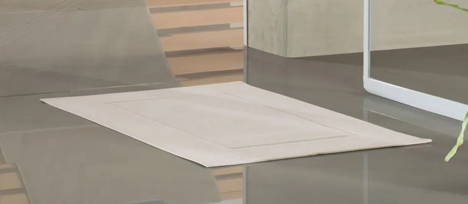 TEXPOT Badezimmer tapis de bain 50x70 cm coton gris clair