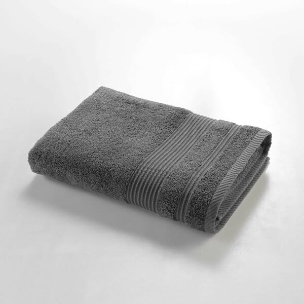 Promo Linge Draps de bain drap douche 70x130 anthracite coton
