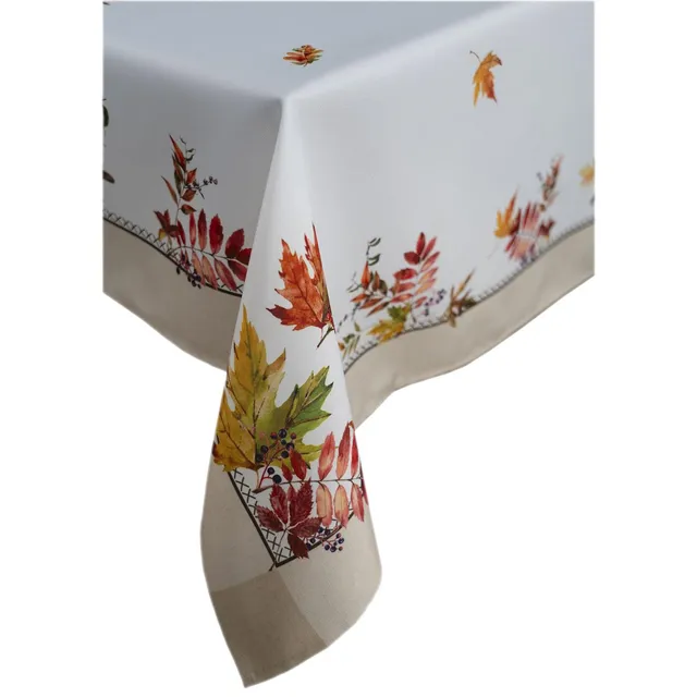 TEXPOT Tischdecken nappe 110x110 cm feuilles automne polyester