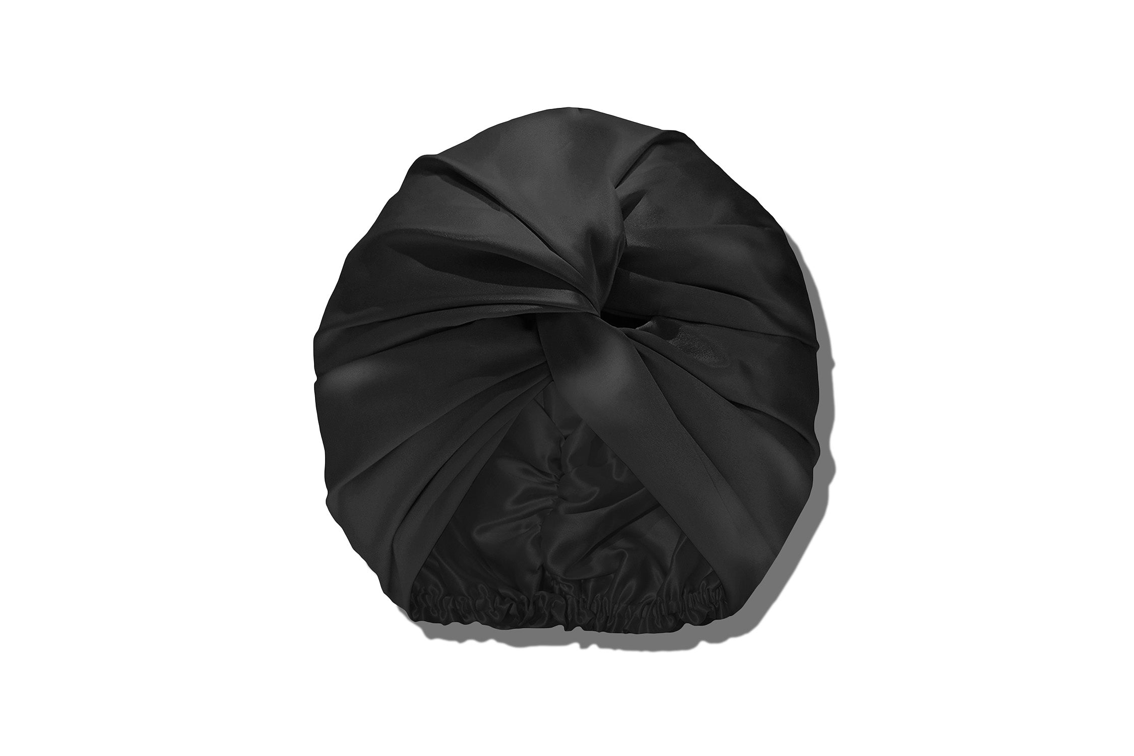 Slip Turban bonnet soie Noir doublé slipsilk