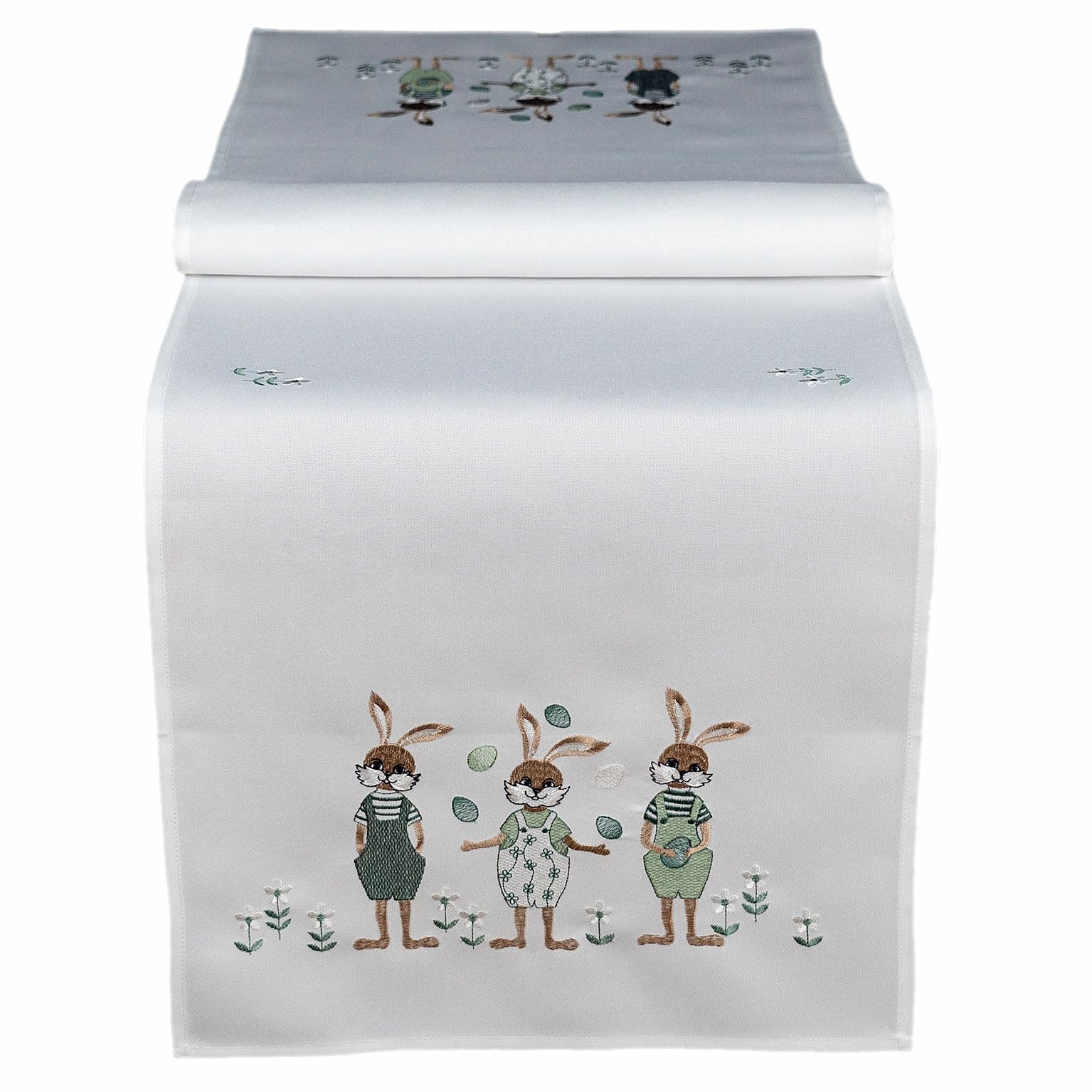 TEXPOT Tischdecken nappe 85 x 85 cm lapin Pâques polyester