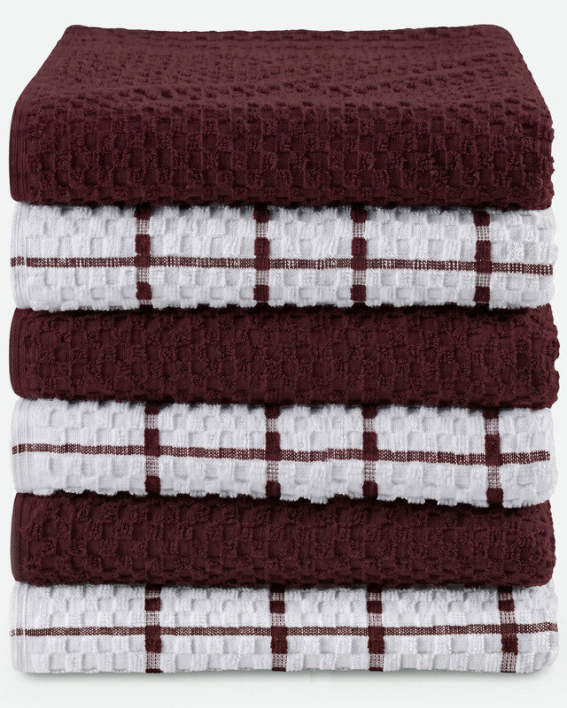 Utopia Bedding Towels torchon cuisine coton noir lot 12