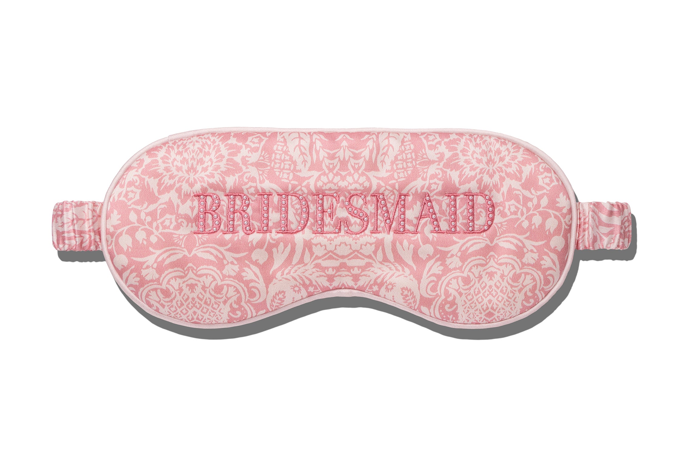 Slip Sleep Mask masque de nuit soie Bridesmaid rose