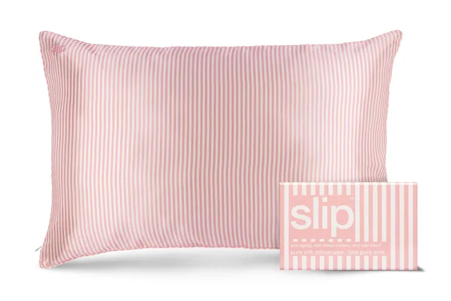 Slip Queen Zippered Pillowcase Taie Rose 51x76