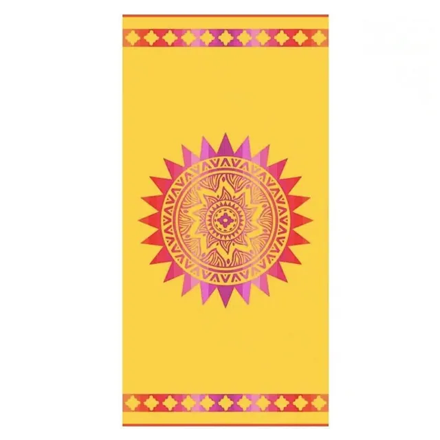 Lingorama Soleil Drap de plage velours coton 75x150